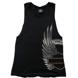Harley Davidson Museum black Tank Top Size